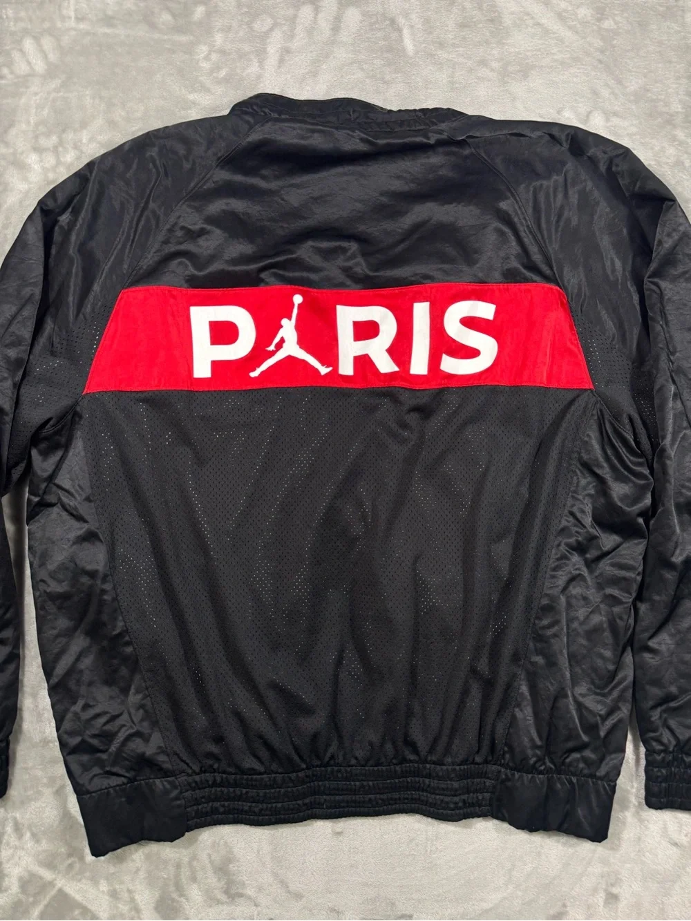 Jordan Paris Saint Germain Jacket Mens SIZE XL Black Red Blue White